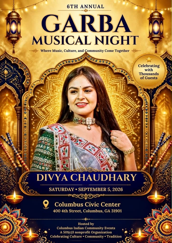 6th Annual Garba Musical Night — Divya Chaudhary